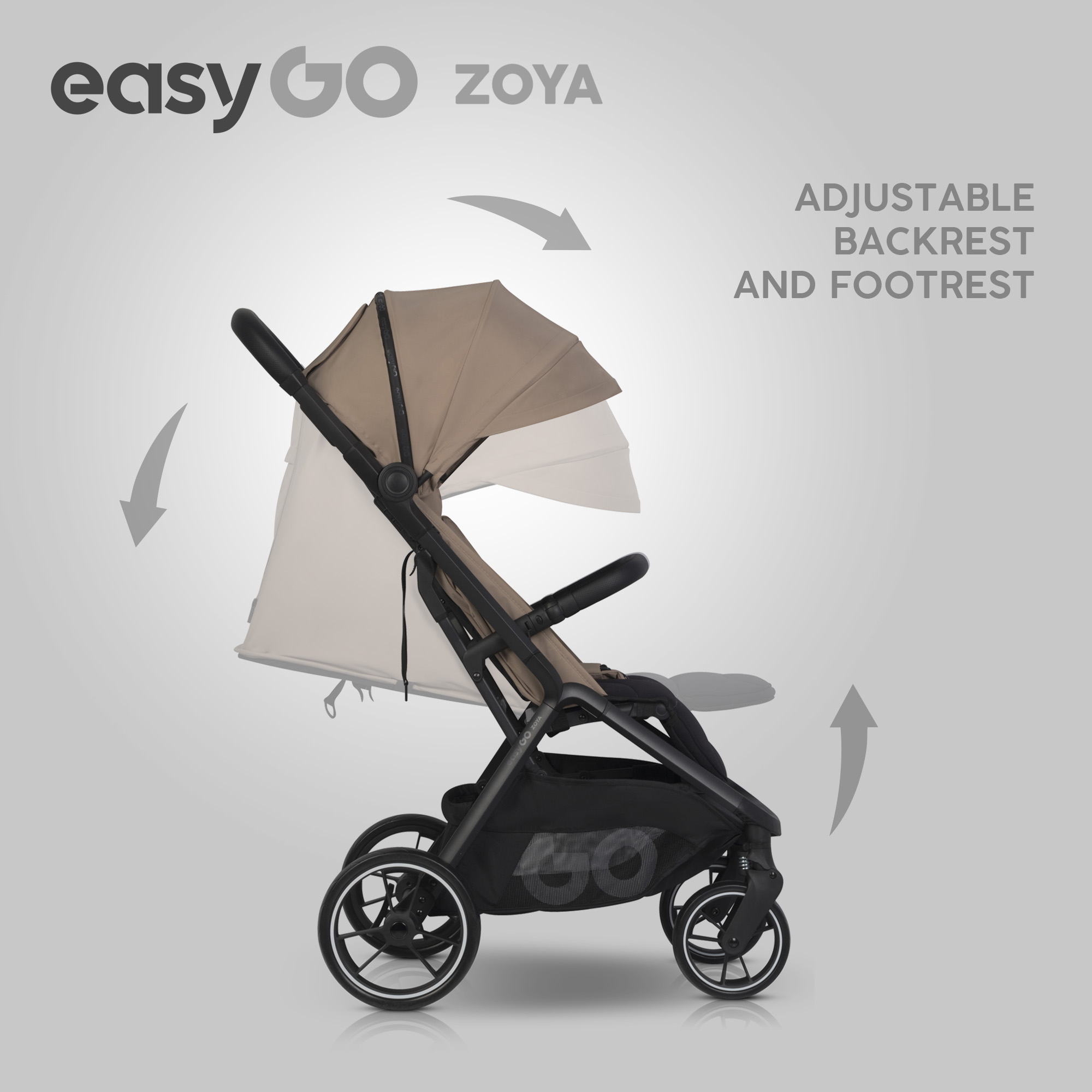 Stroller EasyGo Zoya Golden Beige