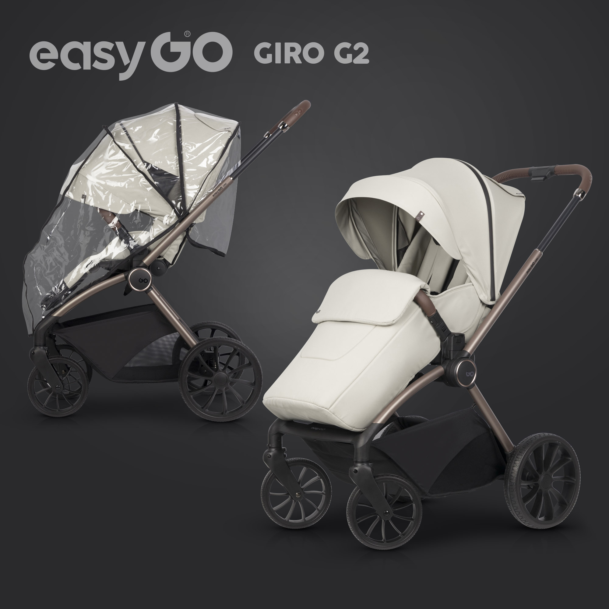 Dětský kočárek EasyGo Giro G2 Sand