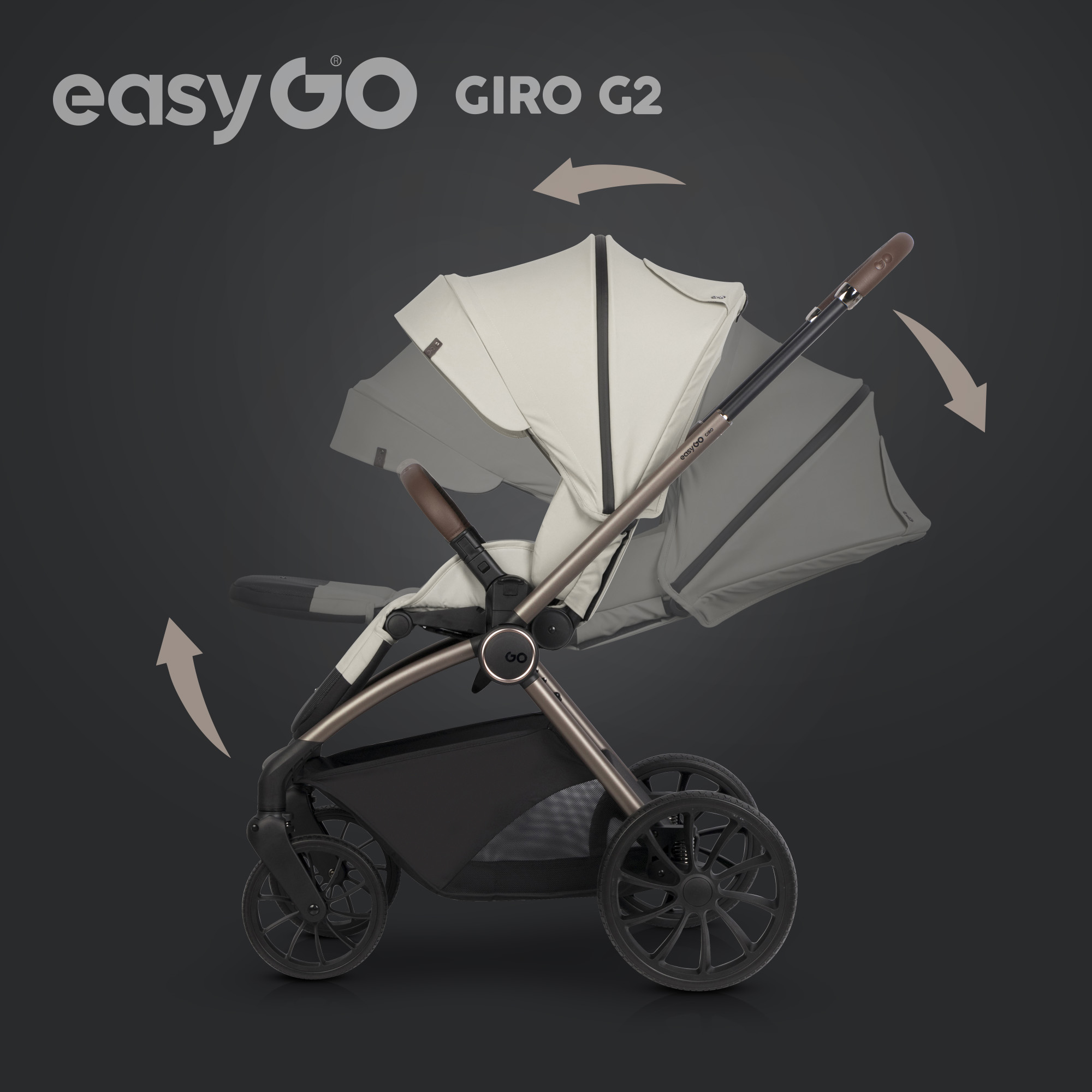 Wózek dziecięcy EasyGo Giro G2 Sand
